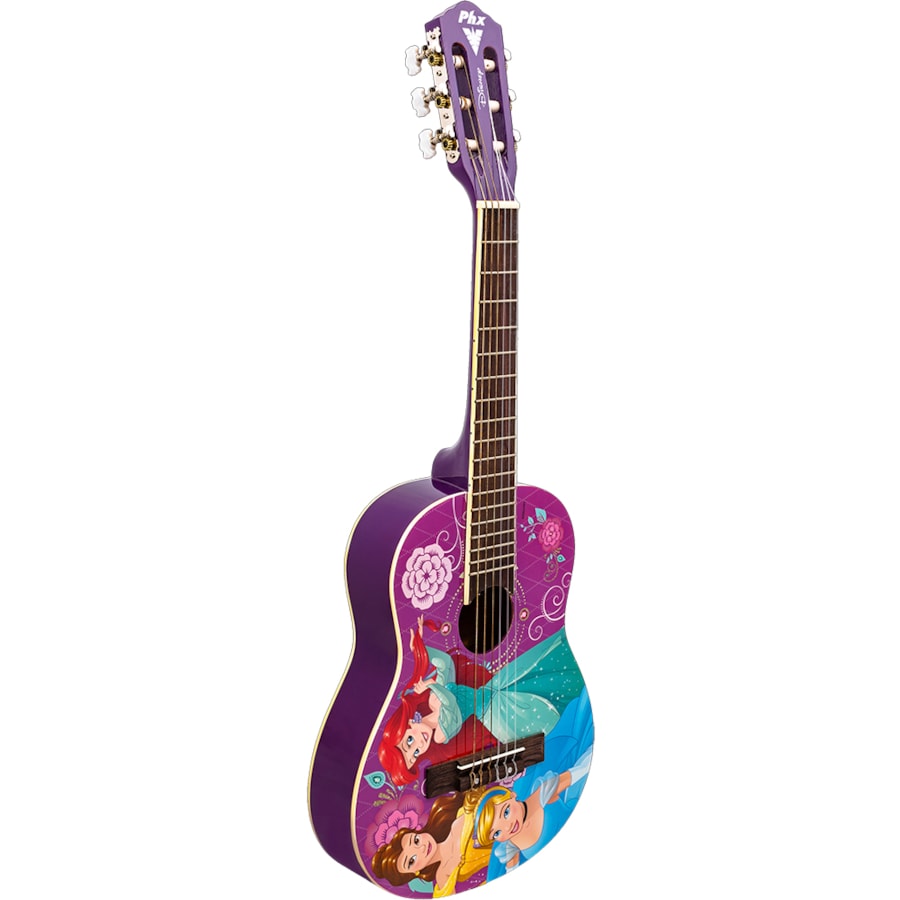 Violão Infantil PHX VIP-4 Princesas Linha Disney de Nylon Estampado Violão Infantil PHX VIP-4 Princesas Linha Disney de Nylon Estampado