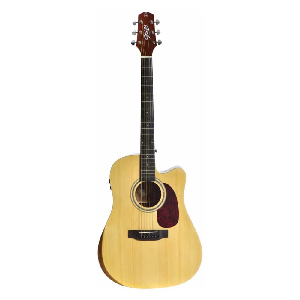 Violão Seizi Neo Tokyo Mirai NS Linha Originals Folk de Aço Natural C/ Pré com Efeitos e Bag