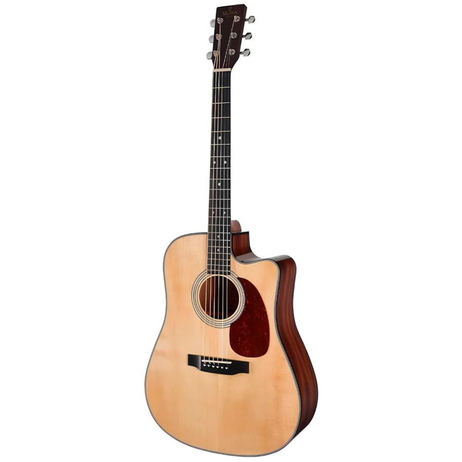 Violão Sigma DMC-1E Natural Standard Series Aço Eletroacústico