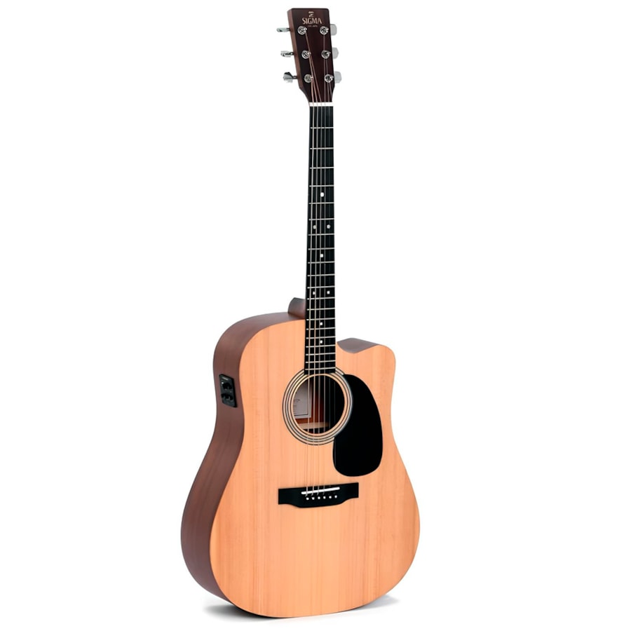Violão Sigma DMC-STE Natural Satin Standard Series Aço Eletroacústico