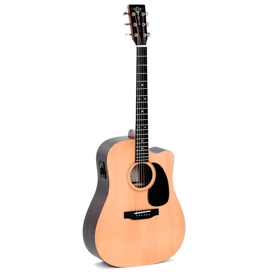 Violão Sigma DTCE Natural Satin Standard Series Aço Eletroacústico