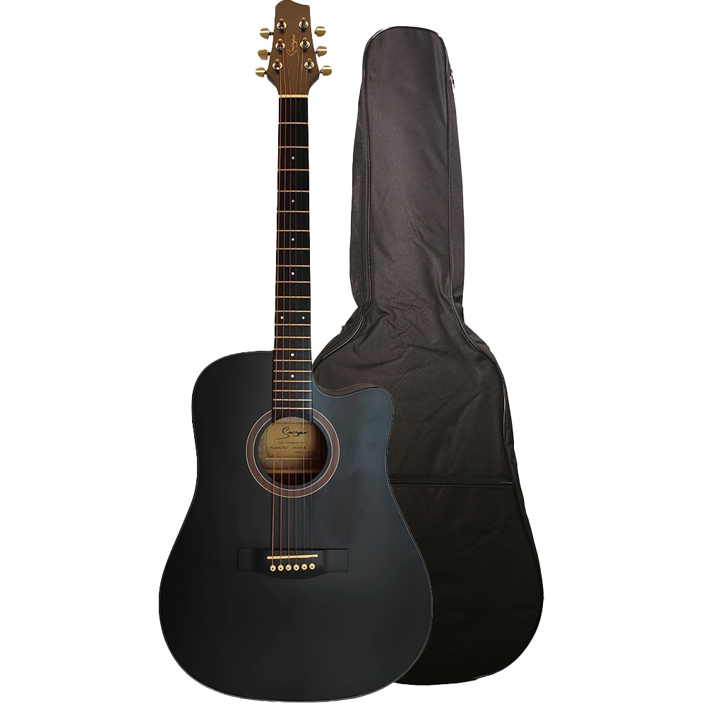 Violão Smiger SM411 A TOS Tobaco Satin Eletroacústico Folk Aço C/ Bag