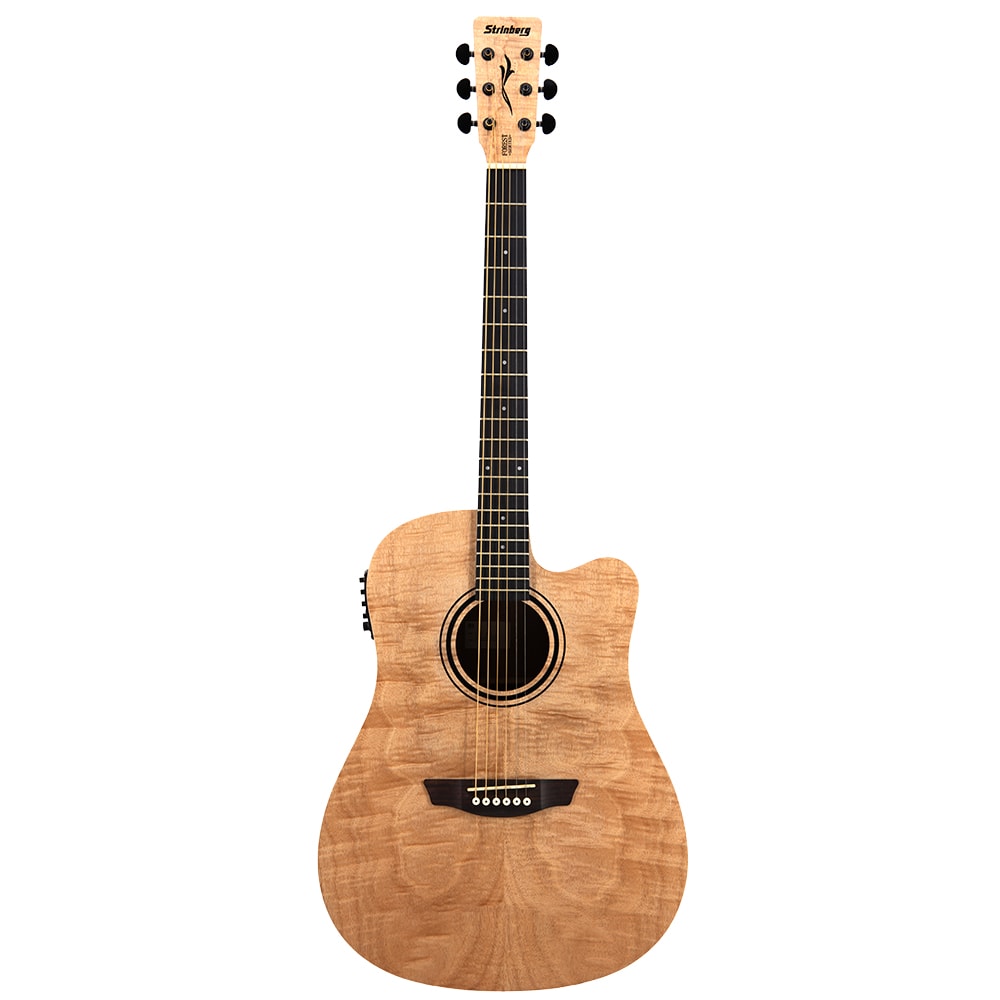 Violão Stinberg FS4D FOS Okoume Flamed Satin Florest Series Eletroacústico de Aço