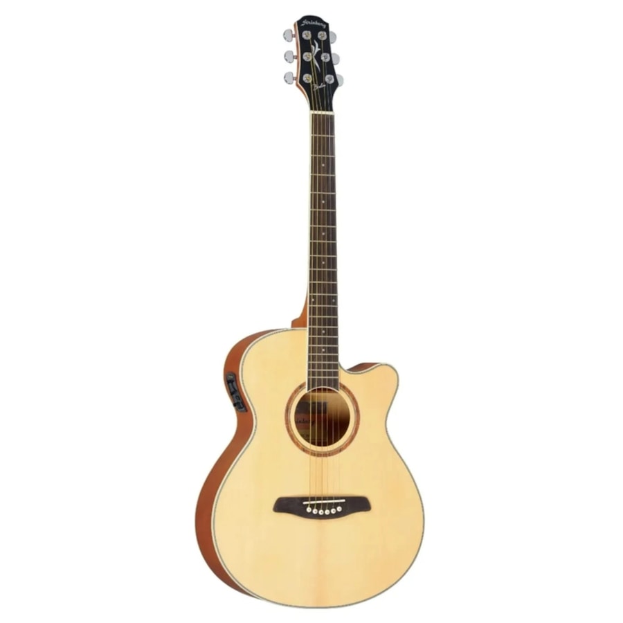 Violão Strinberg Berlin BE30C NS Euro Series Artístico de Aço c/ Afinador Natural Fosco Violão Strinberg Berlin BE30C NS Euro Series Artístico de Aço c/ Afinador Natural Fosco