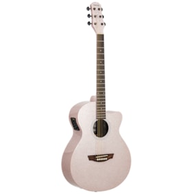 Violão Strinberg CA50C PK Pink Sparkle Full Sparkle Cromo Eletroacústico Aço
