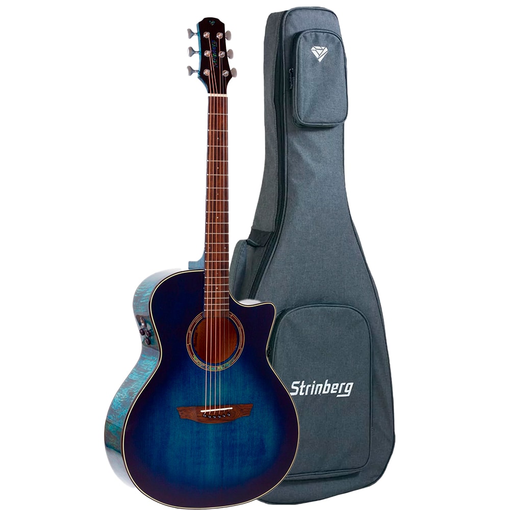 Violão Strinberg DA3SC BL Blue Burst Diamond Serie Eletroacustico C/ Bag