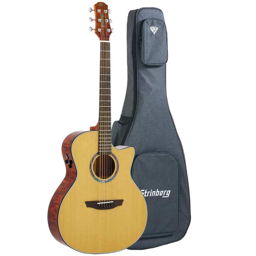Violão Strinberg DA3SC NT Diamond Series Grand Auditorium Aço com Bag Violão Strinberg DA3SC NT Diamond Series Grand Auditorium Aço com Bag