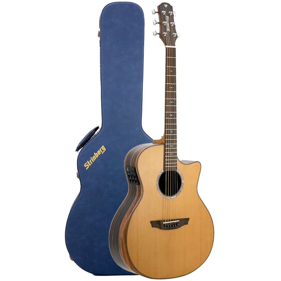 Violão Strinberg DA5SCR RT NS Natural Satin Diamond Series De Aço C/ Case Violão Strinberg DA5SCR RT NS Natural Satin Diamond Series De Aço C/ Case