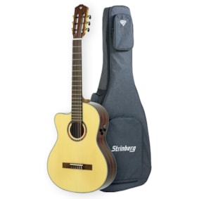 Violão Strinberg DC1C Natural Canhoto Diamond Series Nylon com Bag