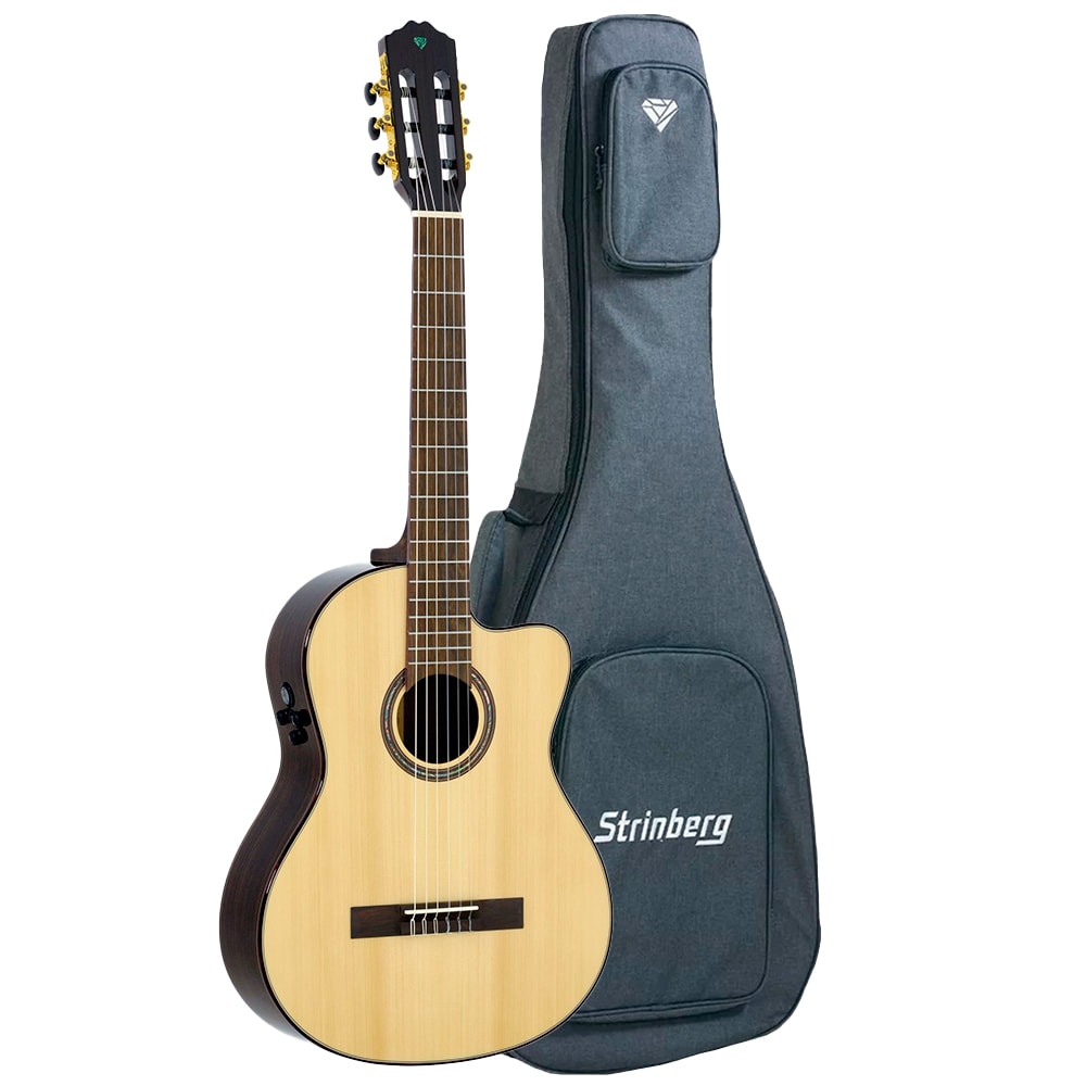 Violão Strinberg DC4SC N Natural Diamond Series Eletroacústico Nylon C/ Bag