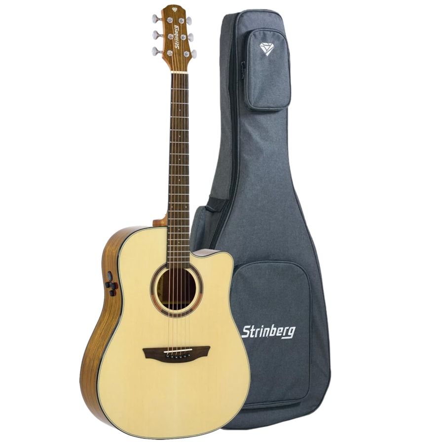 Violão Strinberg DD1C Diamond Series Natural Folk com Bag