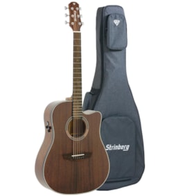 Violão Strinberg DD1C MGS Diamond Series Folk de Aço com Bag Violão Strinberg DD1C MGS Diamond Series Folk de Aço com Bag