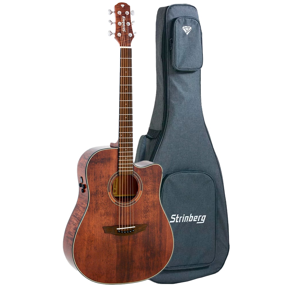 Violão Strinberg DD1C SM Smoked Gloss Diamond Series Folk Aço C/ Bag
