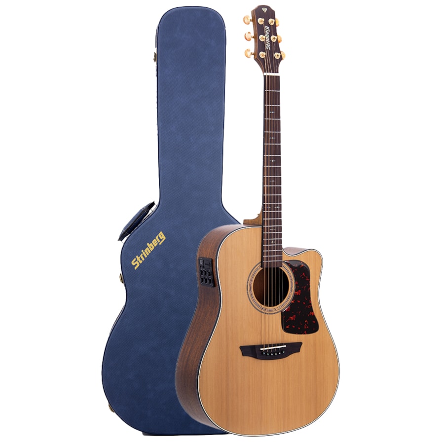 Violão Strinberg DD6SC NS Natural Satin Linha Daimond De Aço C/ Case