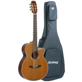 Violão Strinberg DN1C NS Natural Satin Diamond Series Nylon C/ Bag Violão Strinberg DN1C NS Natural Satin Diamond Series Nylon C/ Bag