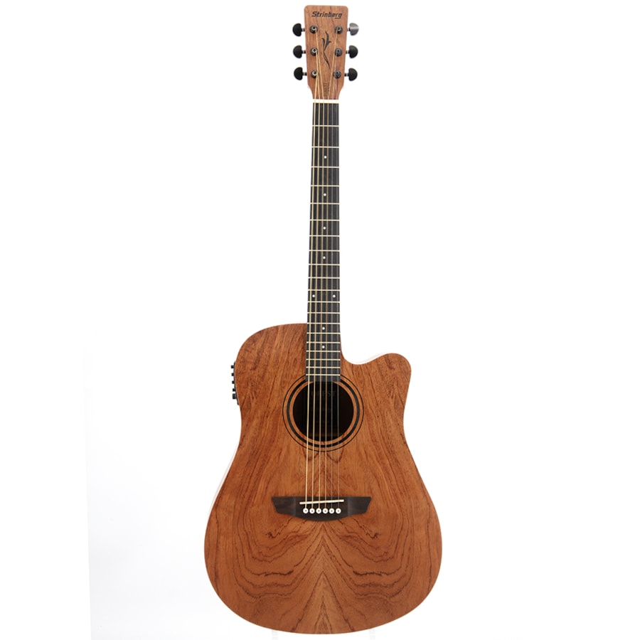 Violão Strinberg FS4D BGS Natural Bubinga Satin Forest Series Eletroacústico De Aço