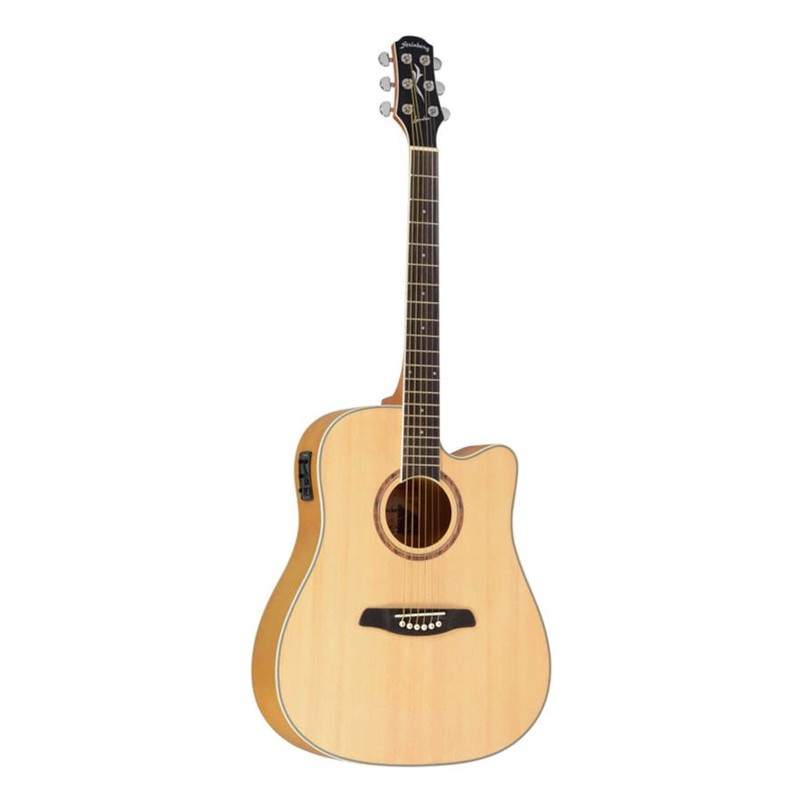 Violão Strinberg London LE30C NS Euro Series Folk de Aço C/ Afinador Natural Fosco Violão Strinberg London LE30C NS Euro Series Folk de Aço C/ Afinador Natural Fosco