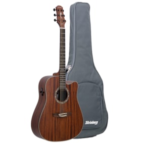 Violão Strinberg London LE50C MGS Mahogany Satin Eletroacústico Aço C/ Bag