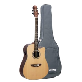Violão Strinberg London LE50C NS Natural Satin Eletroacústico Aço C/ Bag