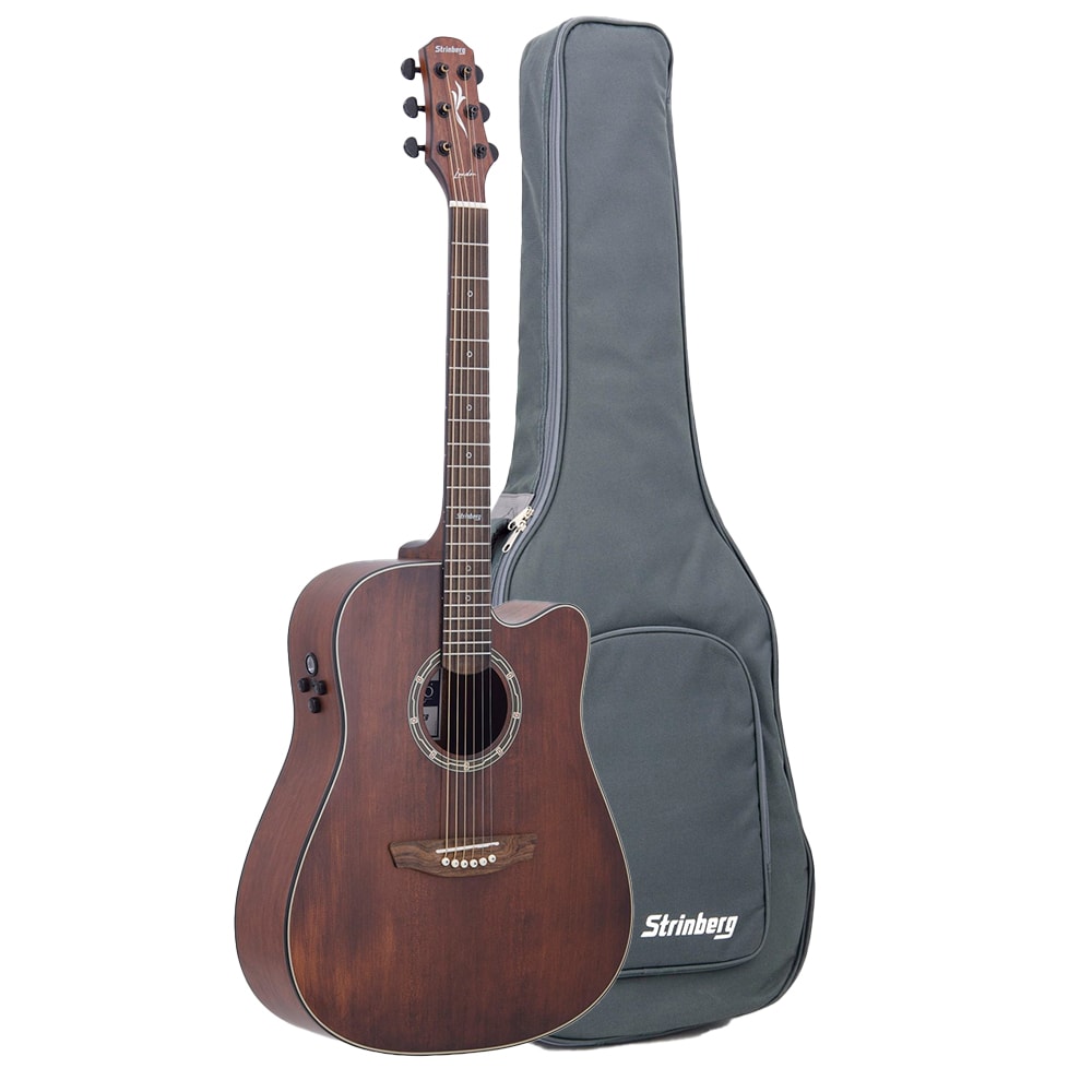 Violão Strinberg London LE50C SMS Smoked Satin Eletroacústico Aço C/ Bag
