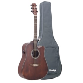 Violão Strinberg London LE50C SMS Smoked Satin Eletroacústico Aço C/ Bag