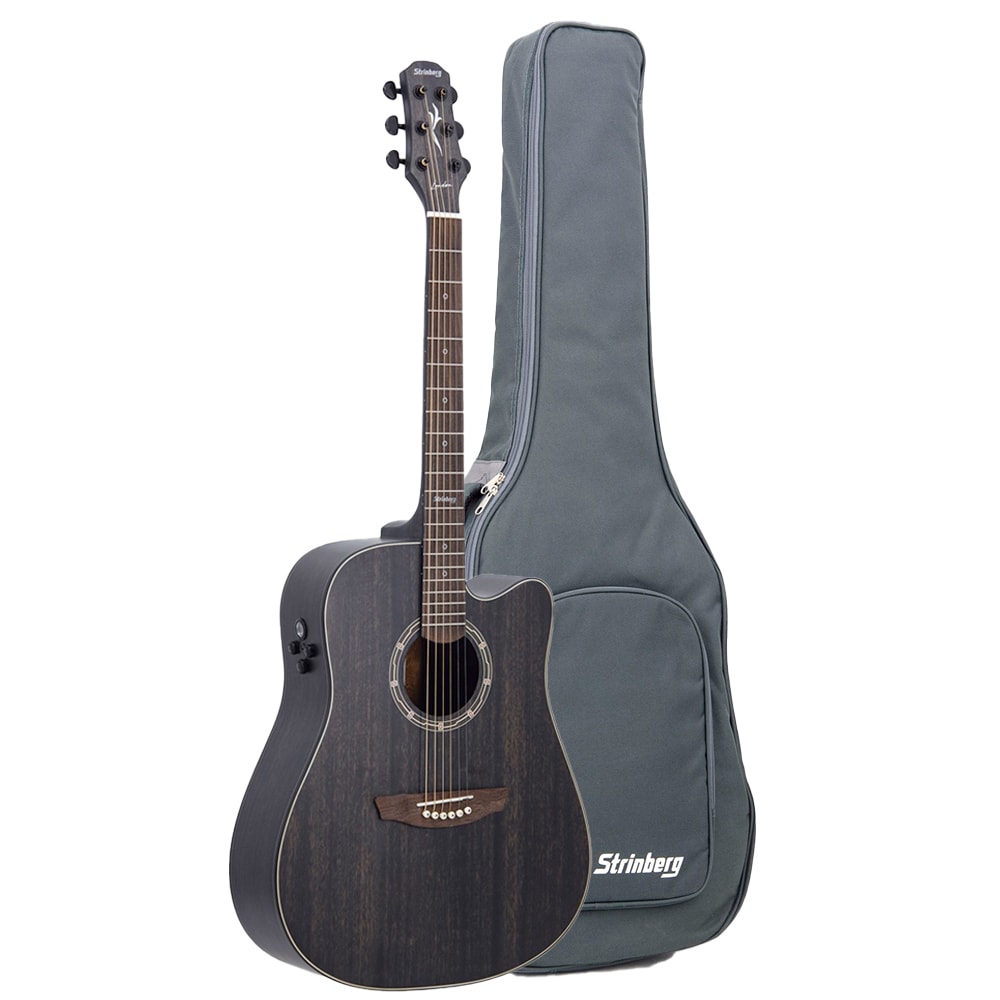 Violão Strinberg London LE50C TOS Tobacco Satin Eletroacústico Aço C/ Bag