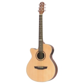 Violão Strinberg SA200C NS LH Black Series Artístico de Aço C/ Afinador Natural Fosco Canhoto