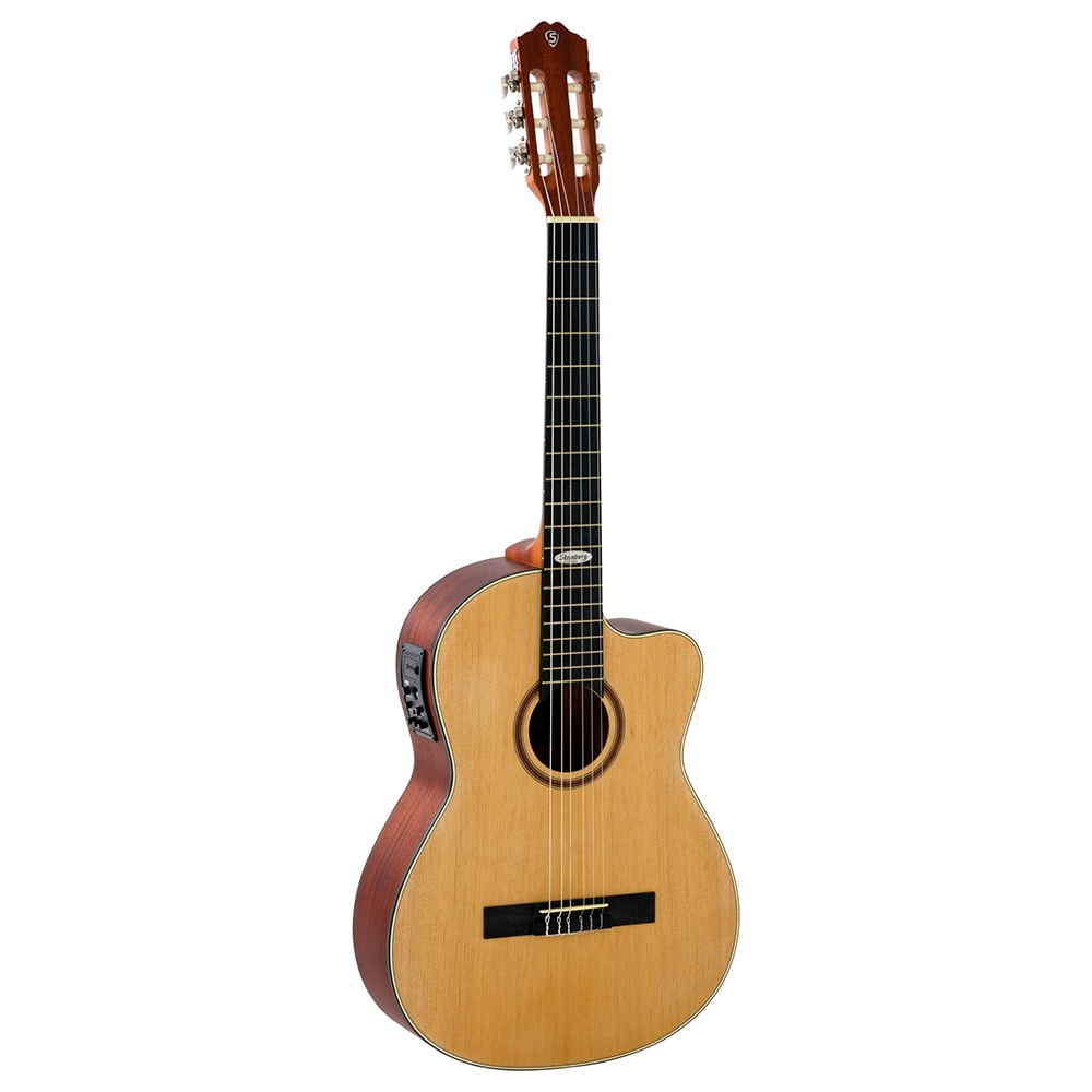 Violão Strinberg SC200C NS Natural Satin  Black Series Eletroacústico Nylon