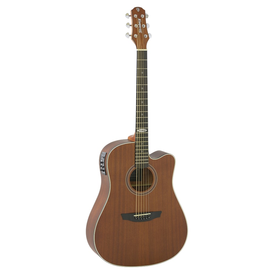 Violão Strinberg SD200C MGS Black Series Folk de Aço C/ Afinador Mahogany Fosco Violão Strinberg SD200C MGS Black Series Folk de Aço C/ Afinador Mahogany Fosco
