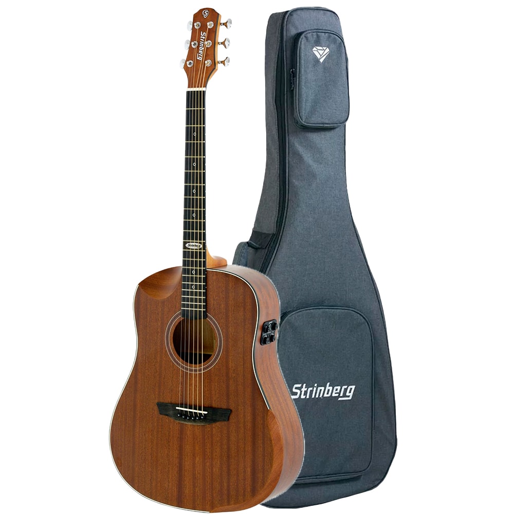 Violão Strinberg SD301HCR LH MGS Mahogany Satin Linha Galaxy Canhoto C/ Bag