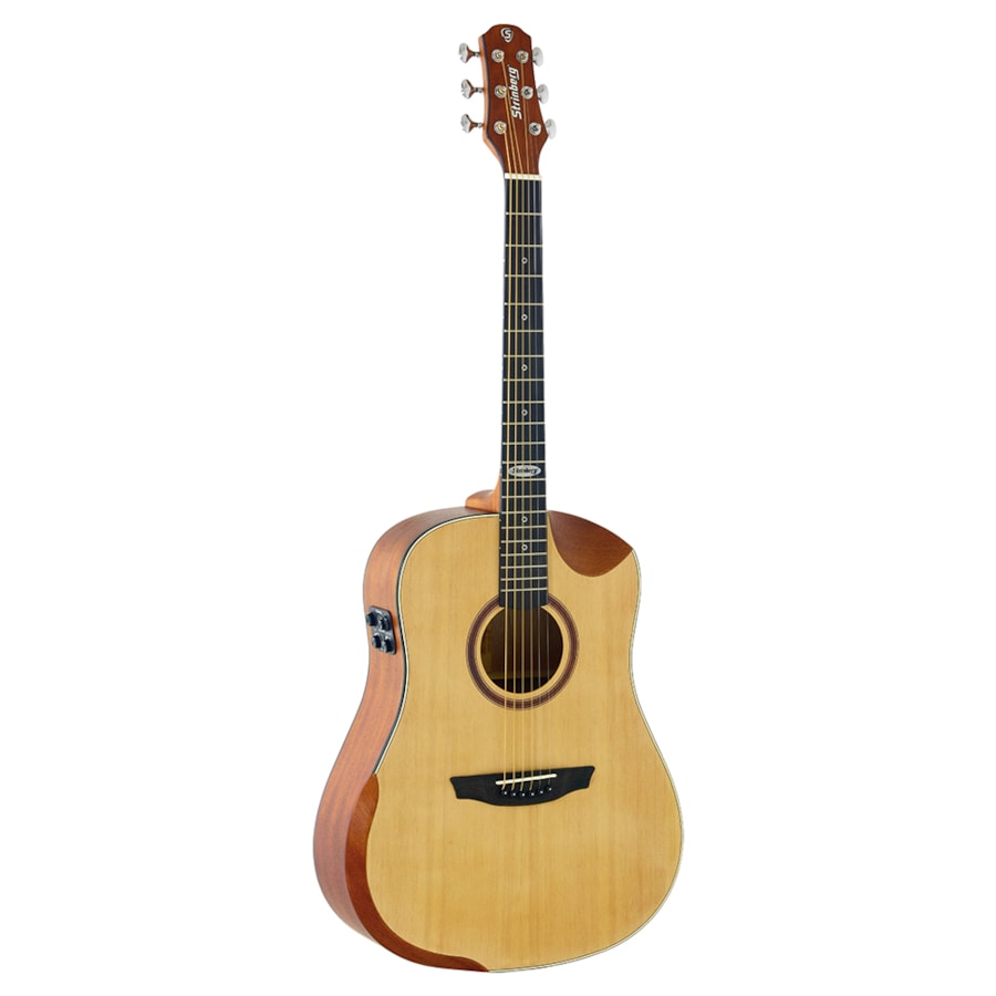 Violão Strinberg SD301HCR NS Galaxy Series Folk de Aço Natural Fosco C/ Efeitos e Bag