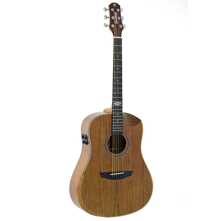 Violão Strinberg SD301HCR WS Galaxy Series Folk de Aço Walnut Fosco C/ Efeitos e Bag