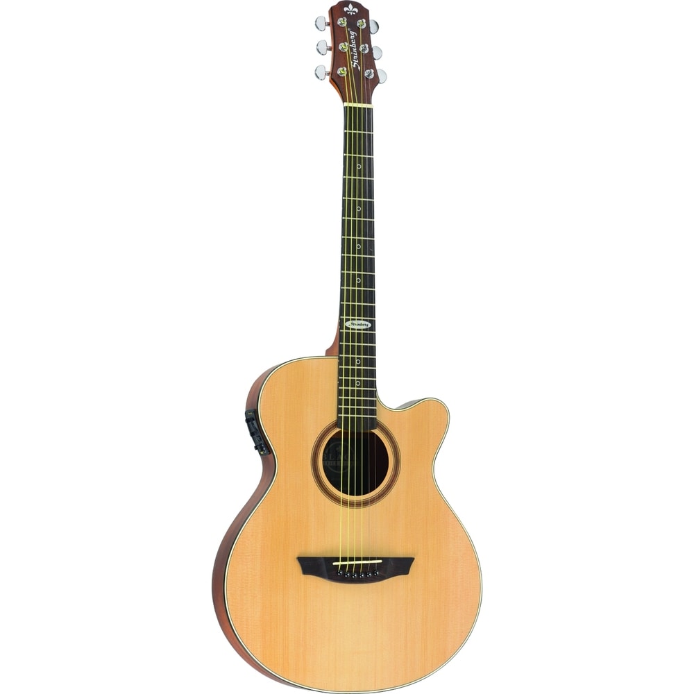 Violão Strinberg SF200C NS Black Series Super Flat De Aço C/ Afinador Natural Fosco