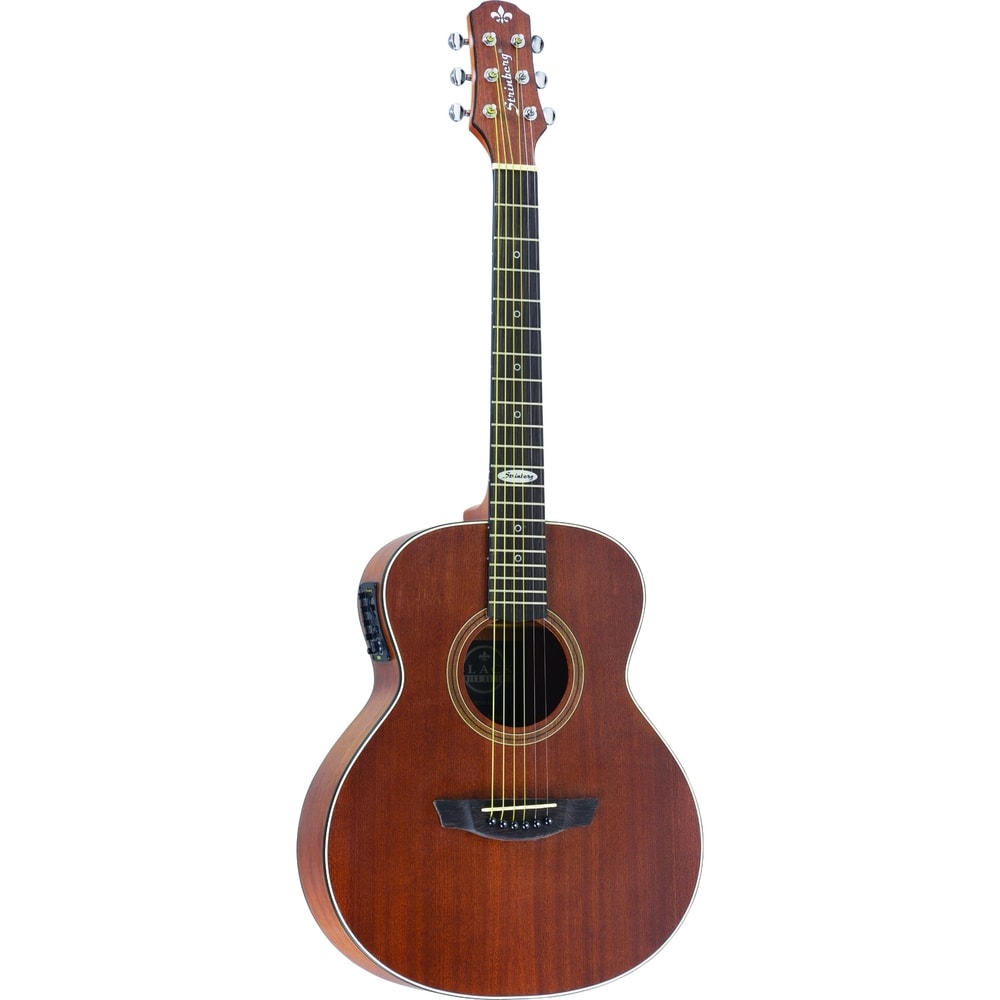 Violão Strinberg SM200 MGS Black Series Artístico Mini de Aço C/ Afinador Mahogany Fosco