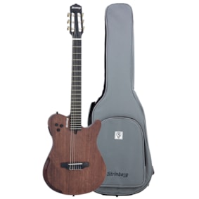 Violão Strinberg SSC60 MGS Mahogany Satin Linha Soul Eletroacústico Nylon C/ Bag