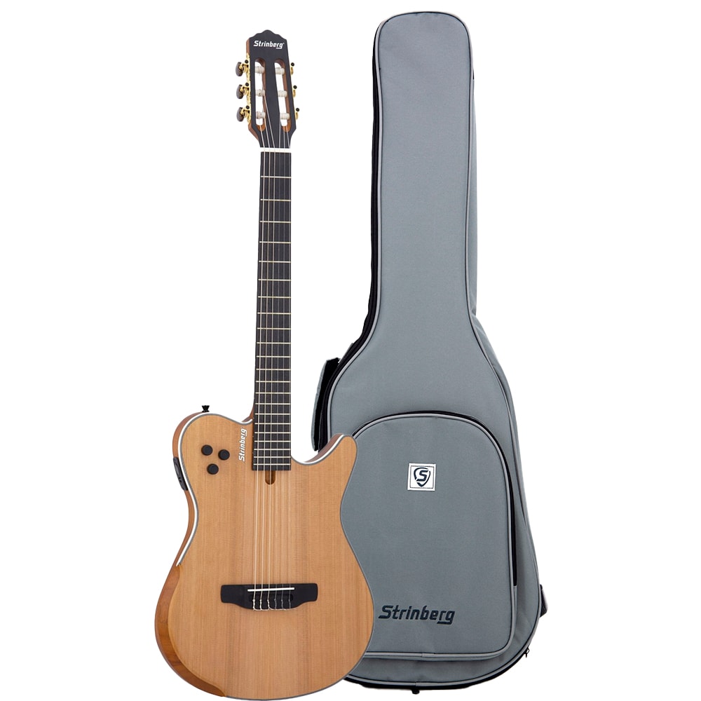 Violão Strinberg SSC60 NS Natural Satin Eletroacústico Nylon C/ Bag