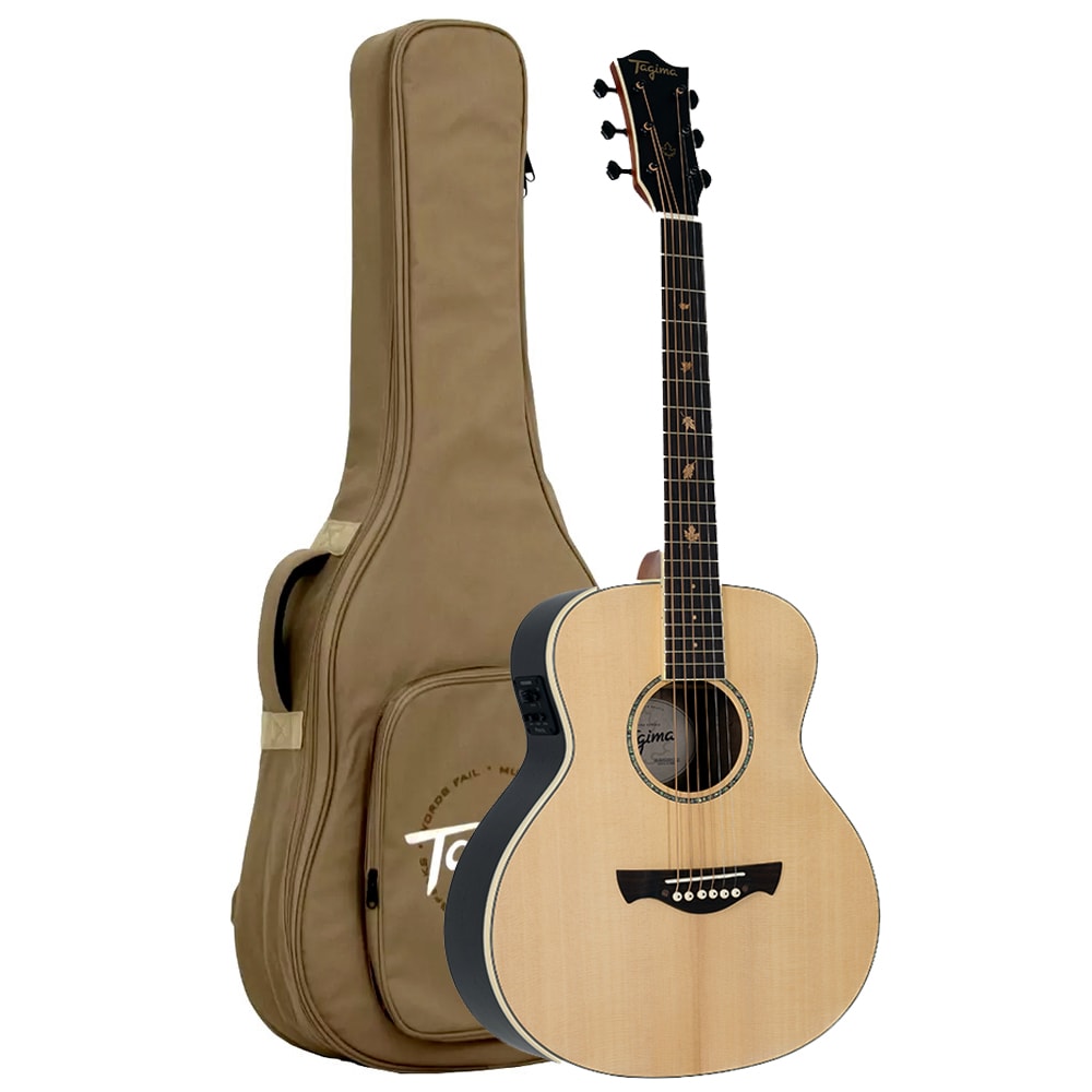 Violão Tagima Barrie Canada NTOP Natural Satin Mini Auditorium Aço Pré Fishman C/ Bag