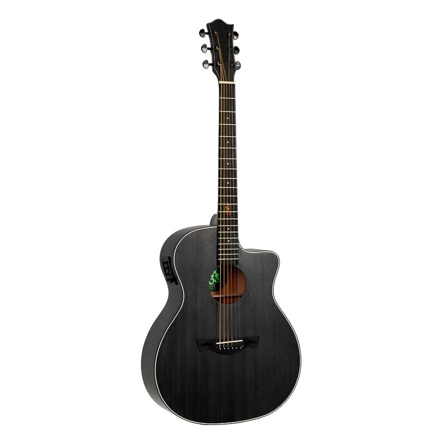  Violão Tagima Cacau Santos OG33 Signature Grand Auditorium Aço Preto