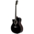 Violão Tagima California BK LH Collection Series Medium Jumbo de Aço C/ Afinador Preto Canhoto