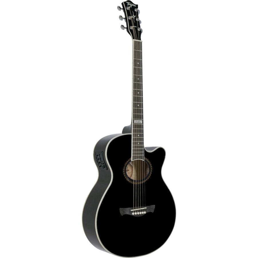 Violão Tagima Dallas BK America Series Mini Jumbo De Aço Preto C/ Afinador