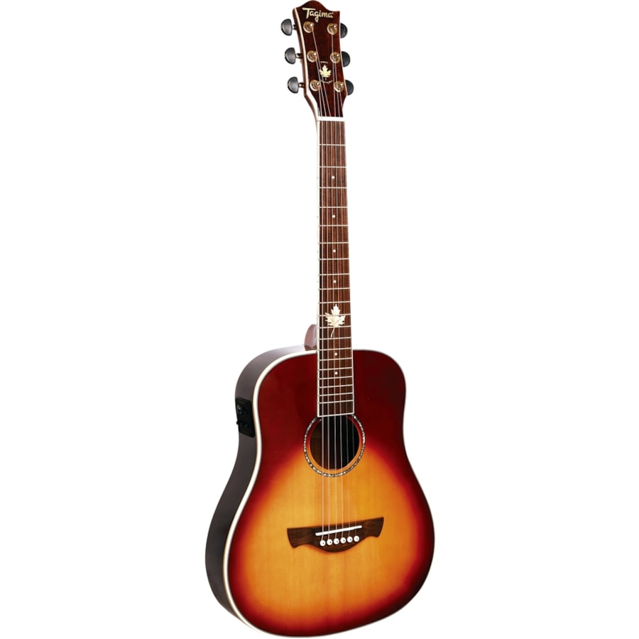 Violão Tagima Fernie CB New Canada Series Baby de Aço C/ Pré Fishman Cherryburst