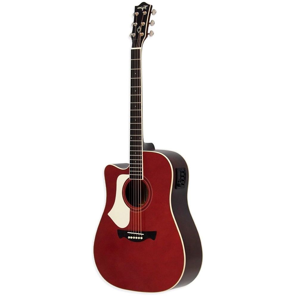 Violão Tagima Folk Andes LH Candy Apple Canhoto Eletroacústico Aço 