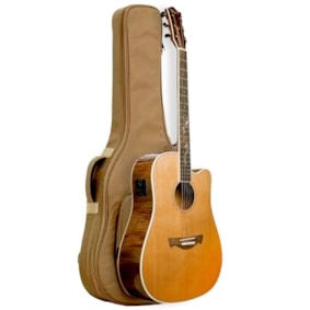 Violão Tagima FS-200 EQ NT Florens Series Folk de Aço Natural C/ Afinador Fishman