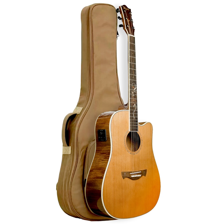 Violão Tagima FS-200 EQ NT Florens Series Folk de Aço Natural C/ Afinador Fishman Violão Tagima FS-200 EQ NT Florens Series Folk de Aço Natural C/ Afinador Fishman
