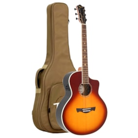 Violão Tagima Halifax CB Canada Cherryburst Aço Pré Fishman C/ Bag