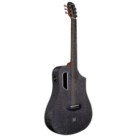 Violão Tagima Lumi-X Smart BKF HPL 36 Mini Preto Sparkle Satin Aço C/ Efeitos e Bag