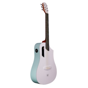 Violão Tagima Lumi-X Smart GRW HPL 36 Mini White Sparkle Aço C/ Efeitos e Bag
 