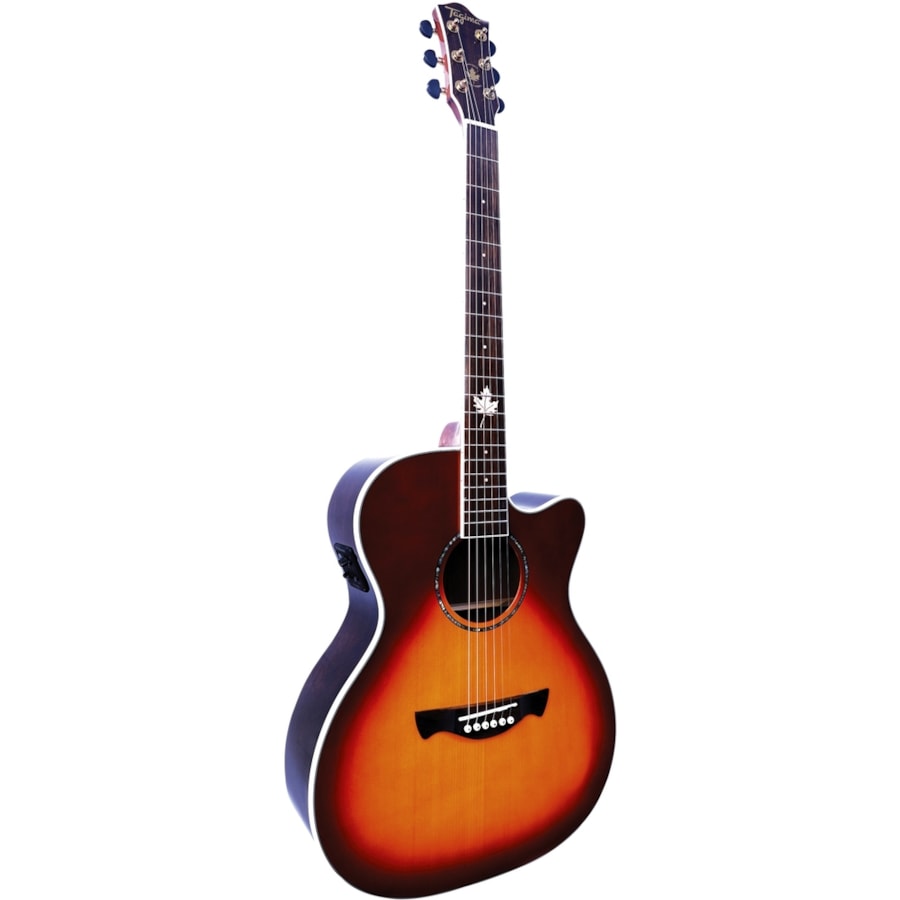 Violão Tagima Montreal CB New Canada Series Medium Jumbo de Aço C/ Pré Fishman Cherryburst Violão Tagima Montreal CB New Canada Series Medium Jumbo de Aço C/ Pré Fishman Cherryburst