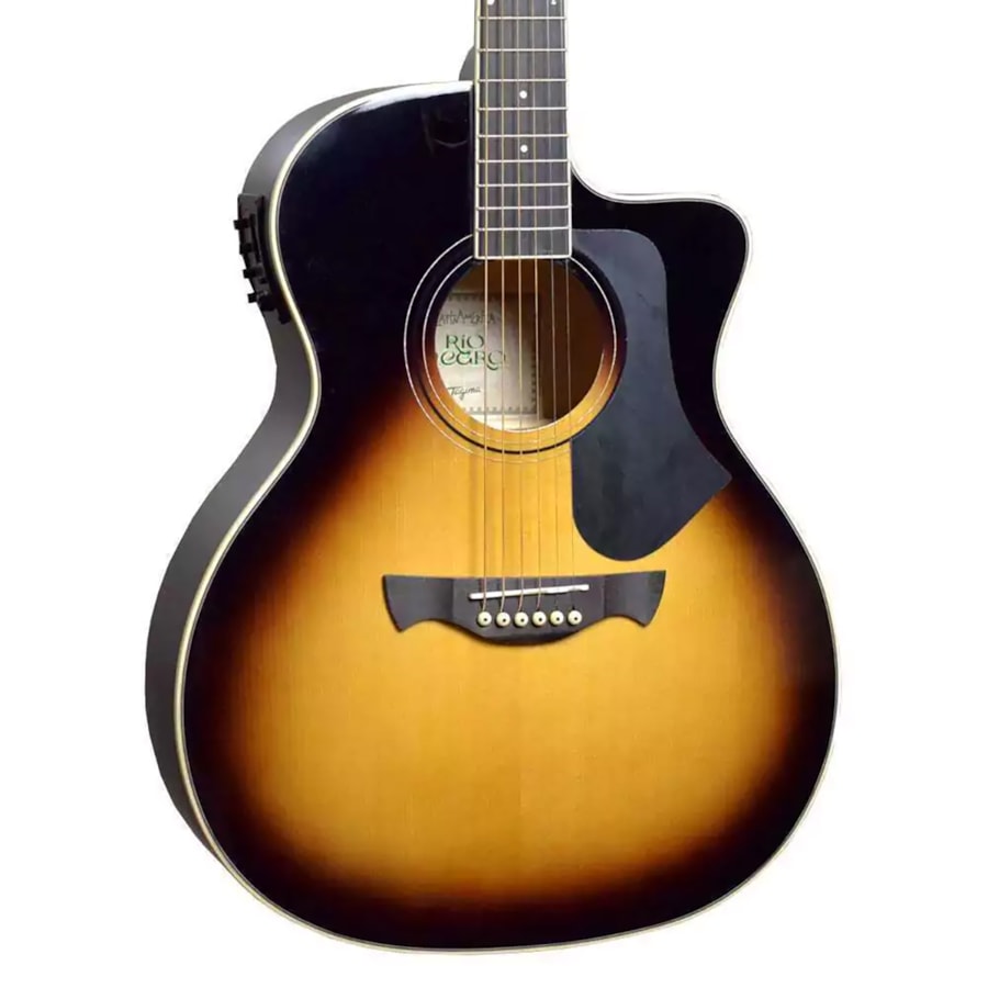 Violão Tagima Rio Negro VSB Vintage Sunburst Grand Auditorium Aço ...