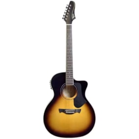 Violão Tagima Rio Negro VSB Vintage Sunburst Grand Auditorium Aço Eletroacústico  